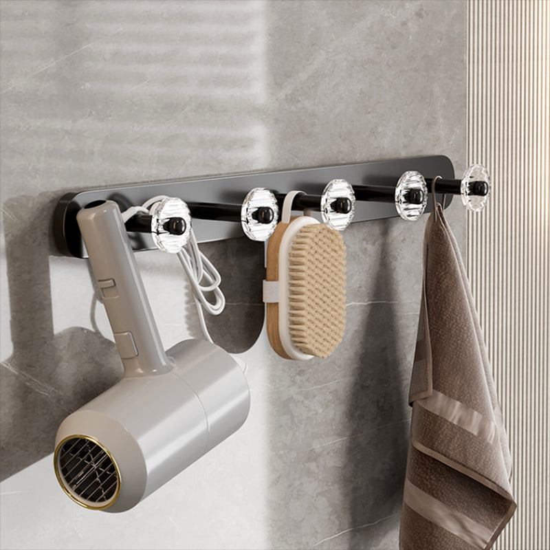 BowLift | Black Bathroom Set Metallic & Acrylic Bathroom Accessories Set made of Stainless Steel Aluminium