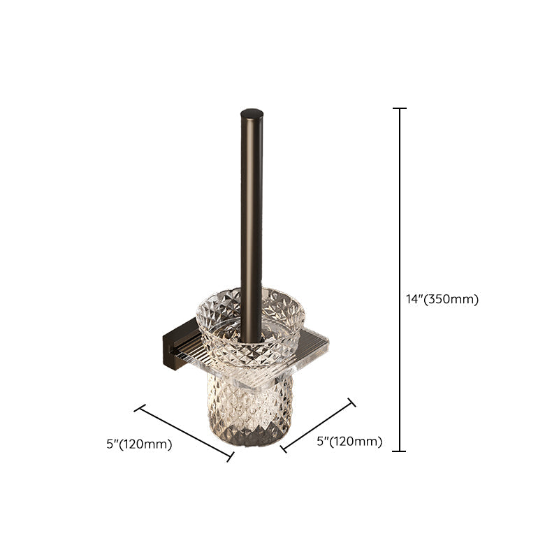 BowLift | Black Bathroom Set Metallic & Acrylic Bathroom Accessories Set made of Stainless Steel Aluminium