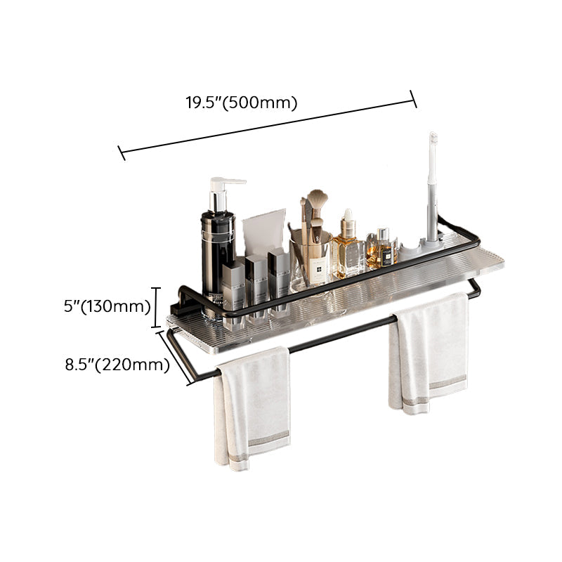 BowLift | Black Bathroom Set Metallic & Acrylic Bathroom Accessories Set made of Stainless Steel Aluminium