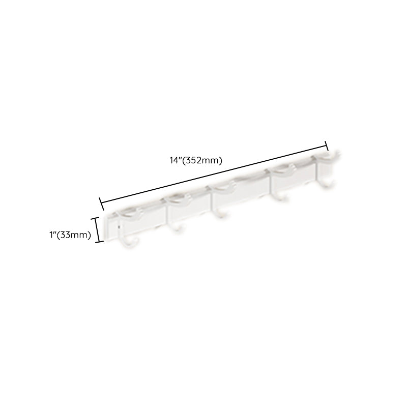 BowLift | Contemporary bathroom accessory set made of matte stainless steel-aluminum with bathrobe hook/bath shelf