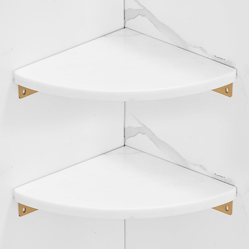 BowLift | Brushed Brass Bathroom Accessory Set Metal & Marble Bathroom Hardware Set with Bathtub Shelf