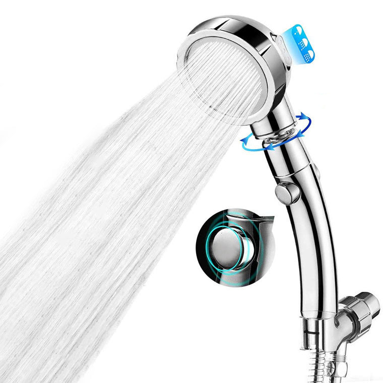 BowLift | Contemporary Hand Shower Head Silver 3-Spray Pattern Wall Mounted Shower Head