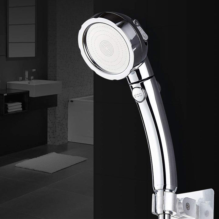 BowLift | Contemporary Hand Shower Head Silver 3 Spray Pattern Wall Mount Shower Head