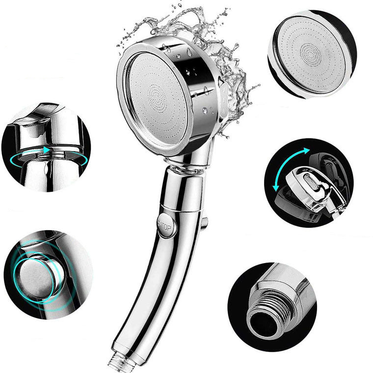 BowLift | Contemporary Hand Shower Head Silver 3-Spray Pattern Wall Mounted Shower Head