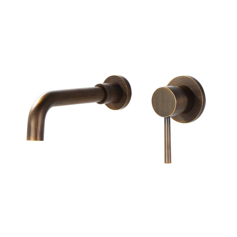 BowLift | Industrial Wall-Mounted Bathroom Faucet 2-Hole Swivel Spout Basin Faucet