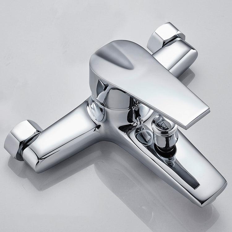 BowLift | Contemporary Wall-Mounted Bathroom Faucet Lever Handles 2-Hole Faucet Brass Faucet