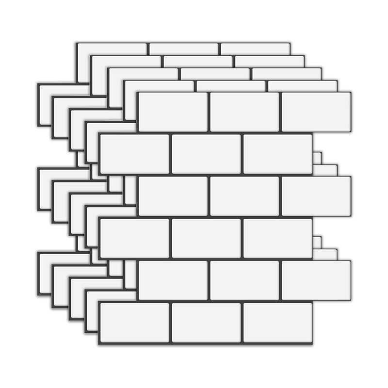 BowLift | Peel and Stick Tiles Subway Rectangle Waterproof PVC Tile-Peel & Stick for the Kitchen 10-Pack