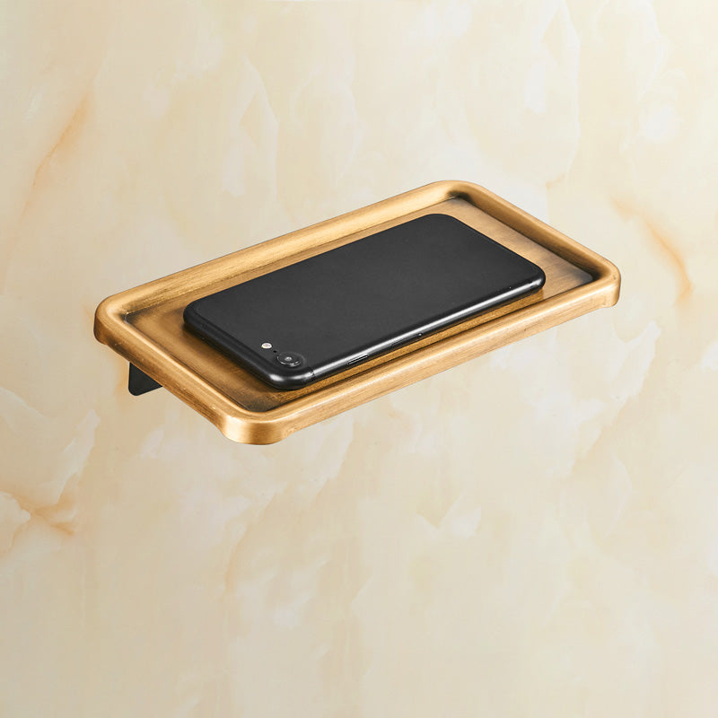 BowLift | Vintage Bronze Bathroom Accessories Set Brushed Brass Towel Bar/Paper Holder/Bath Shelf