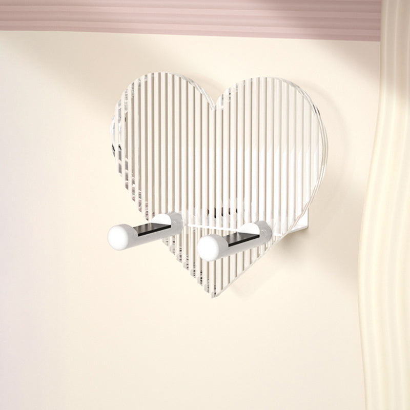 BowLift | White Bathroom Accessory Set Metal & Acrylic Bathroom Set with Bath Shelf/Towel Hook