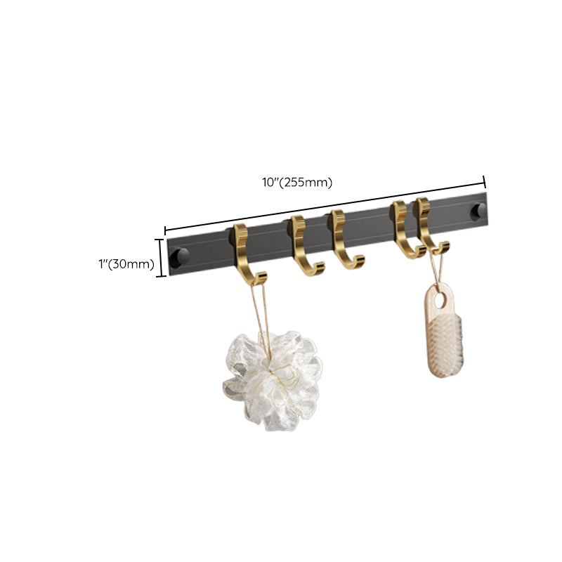 BowLift | Contemporary stainless steel bathroom accessories as a single piece or in a set in black and gold