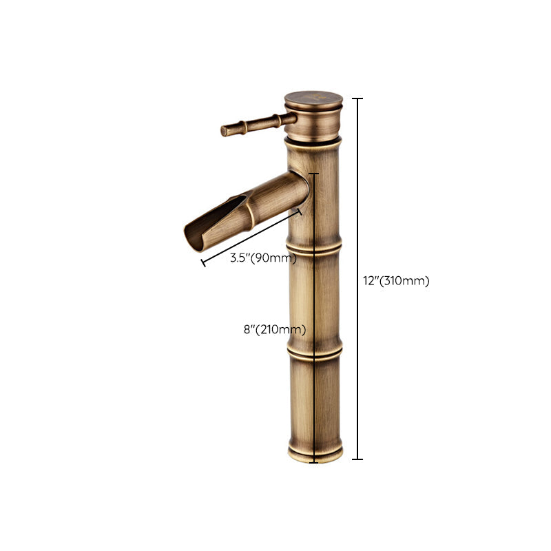 BowLift | Lever Handle Vanity Faucet Country Low Arc Faucet Single Hole Basin Faucet