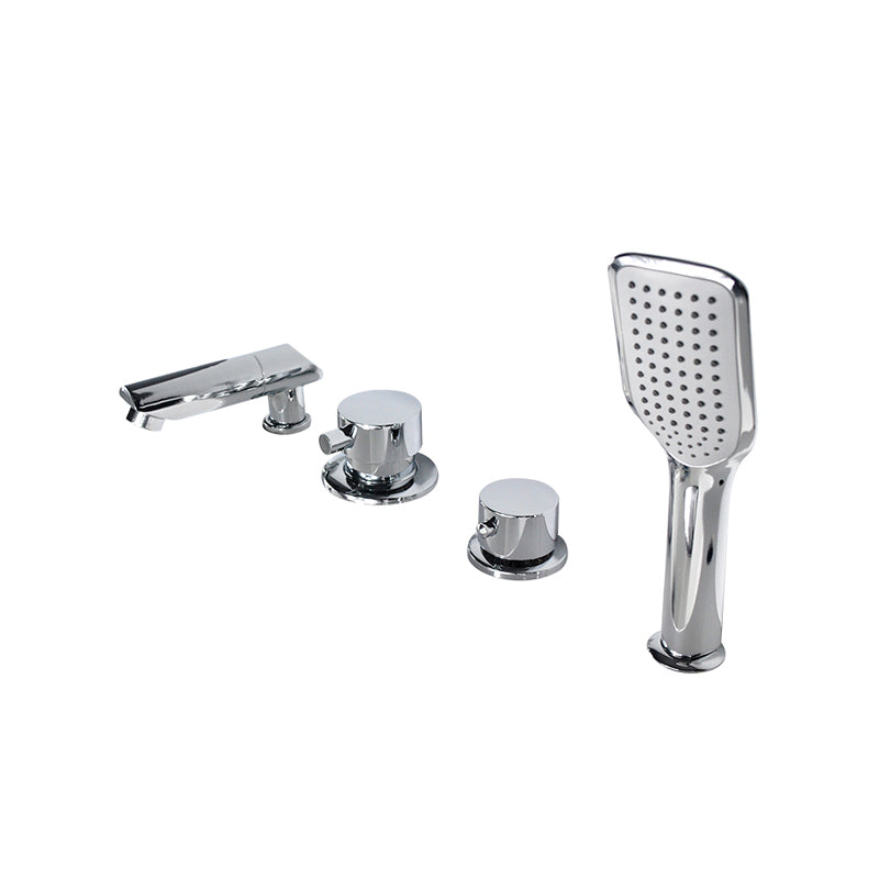 BowLift | Wall-mounted Copper Roman Bathtub Faucet Low Arc Roman Bathtub Filler Trim