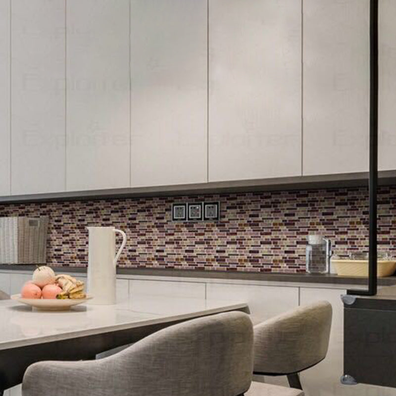 BowLift | Peel and Stick Wall Tile PVC Rectangle Peel and Stick Subway Wall Tile for the Kitchen