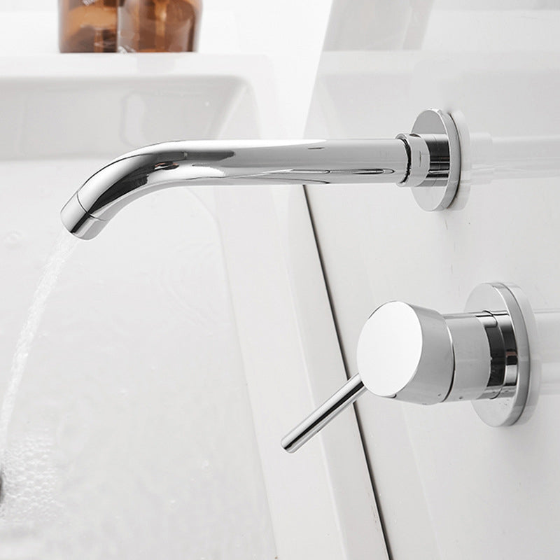 BowLift | Wall-mounted faucet Glam Style sink bathroom faucet with lever handle