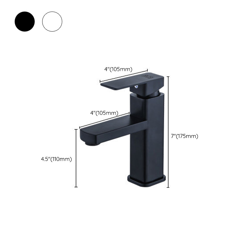 BowLift | Industrial Bathroom Faucet Stainless Steel Lever Handles with Water Hose Sink Faucet
