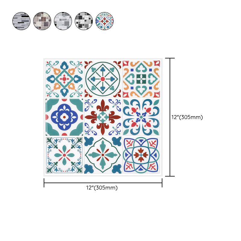 BowLift | Wall tile paste Wallpaper Floral check pattern Wallpaper tile