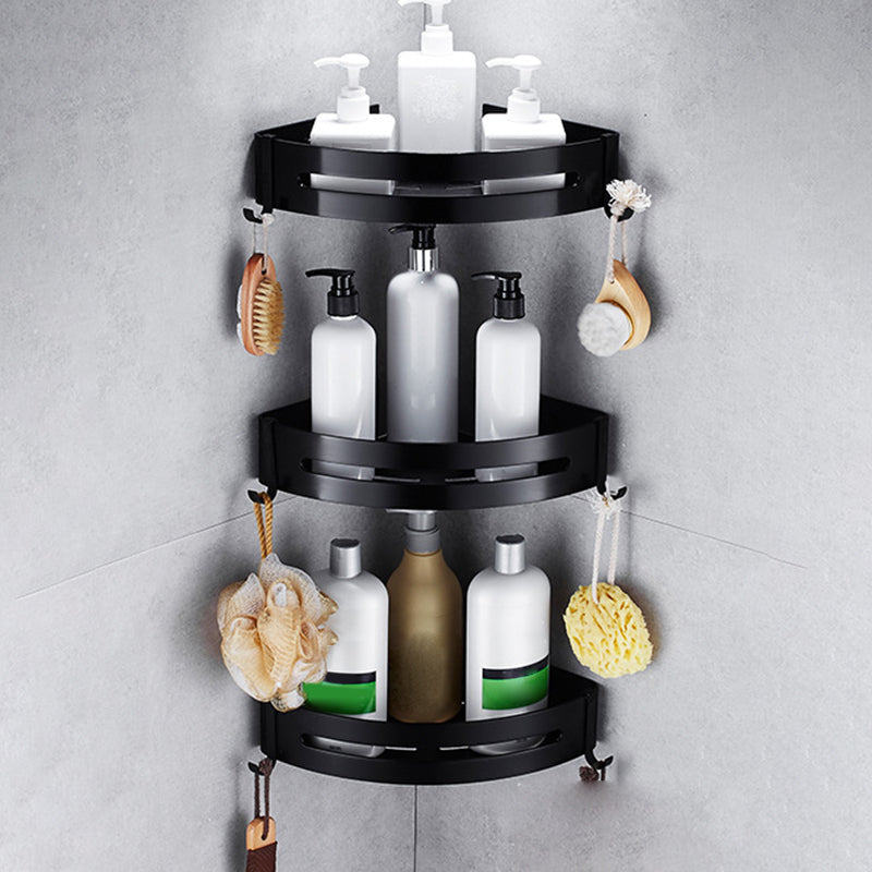 BowLift | Contemporary 8-piece Bathroom Accessory Set Matte Black Bathroom Shelf/Paper Holder/Towel Hook