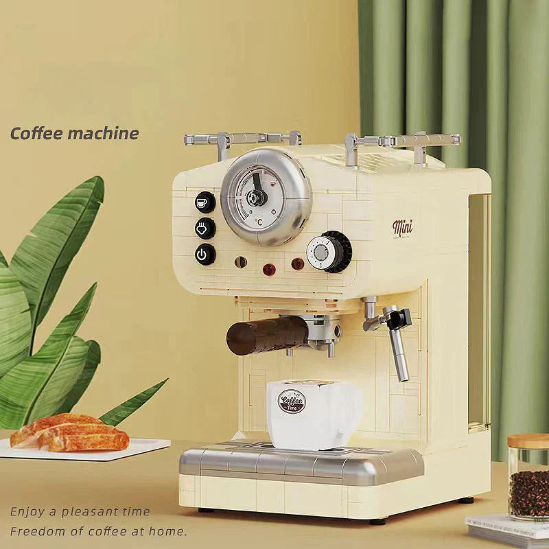 BowLift | 678PCS Creative Series Classic Coffee Machine Building Blocks Automatic Beverage Machine Model Building Toys Gift for Kids