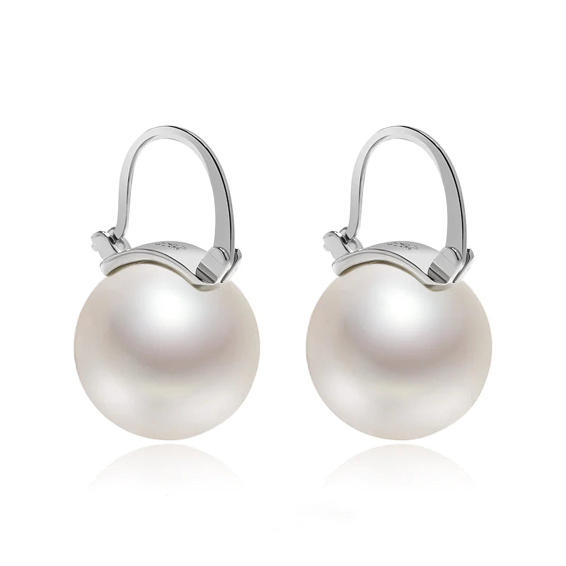 BowLift | Black Pearl Earrings  Available in White Champagne Grey Gold and Black  Pearl Dangle Earrings