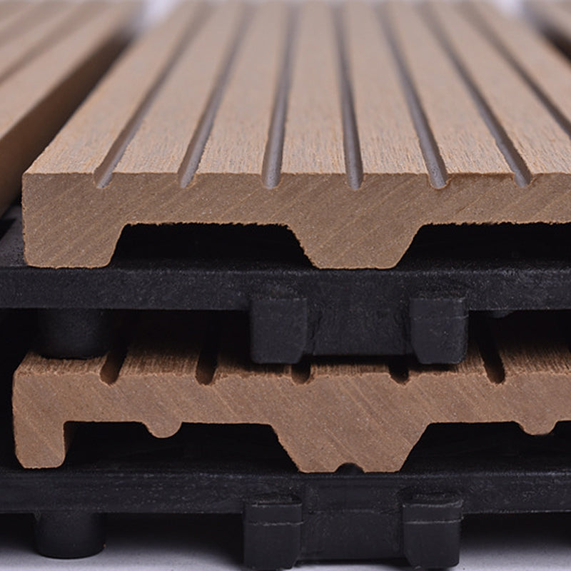 BowLift | Classic interlocking deck boards Solid color patio tiles