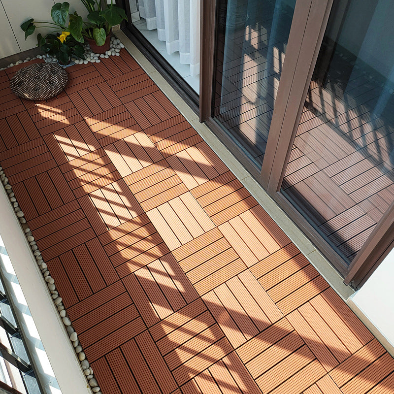 BowLift | Classic interlocking deck boards Solid color patio tiles