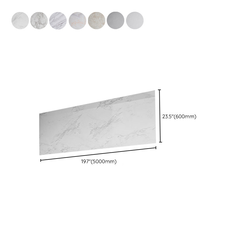 BowLift | Contemporary waterproof single tile marble print peel and stick bathroom backsplash tile