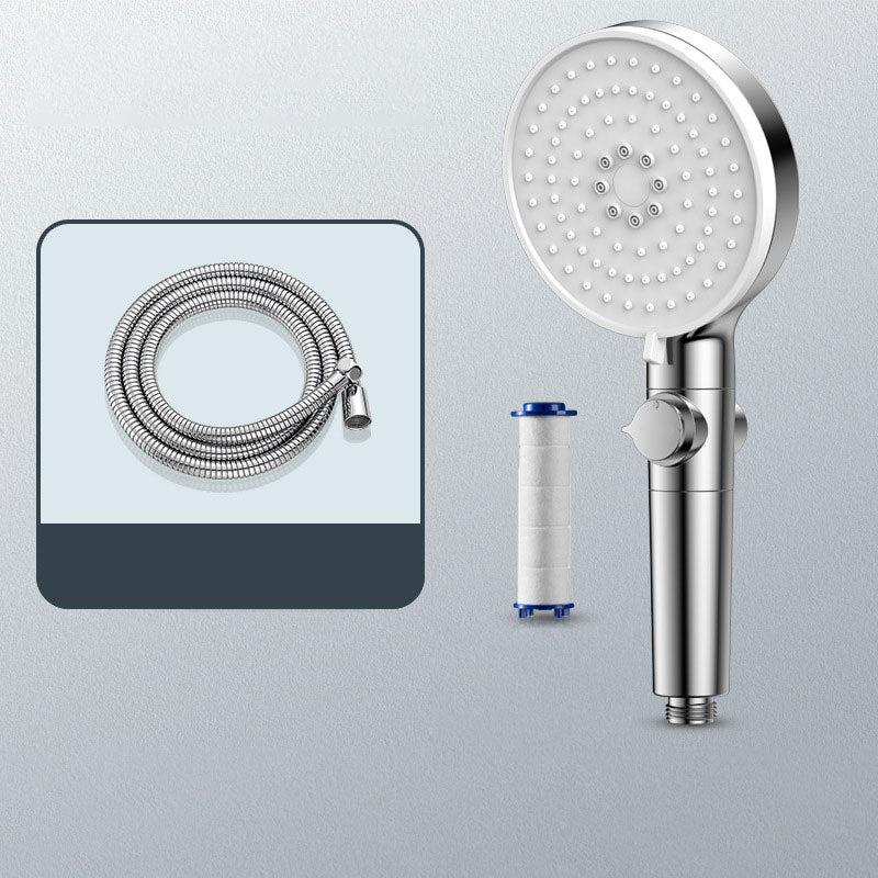 BowLift | Contemporary Hand Shower Round Shower Head Combo in Silver