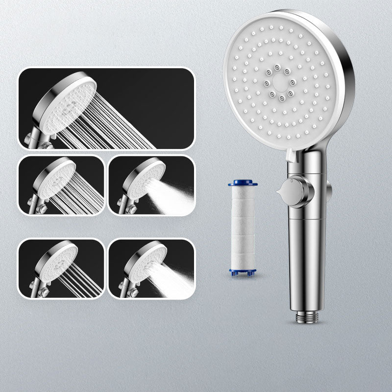 BowLift | Contemporary Hand Shower Round Shower Head Combo in Silver