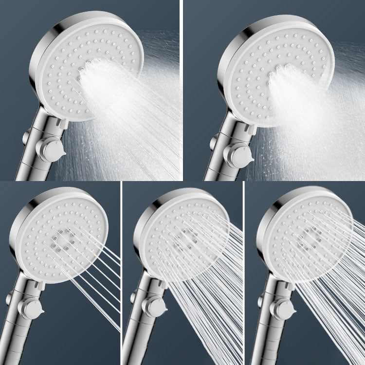 BowLift | Contemporary Hand Shower Round Shower Head Combo in Silver