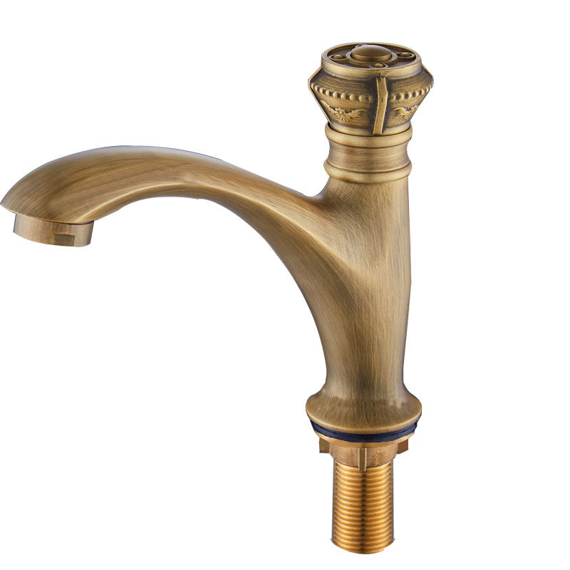 BowLift | Brass farmhouse sink faucet single-hole faucet knob handle bathroom faucet