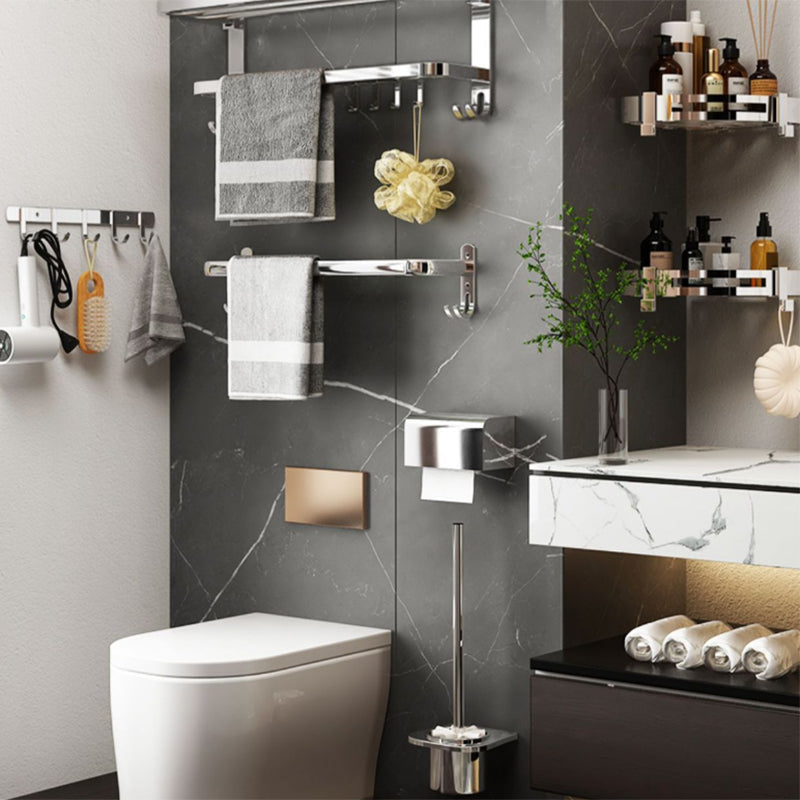 BowLift | Contemporary Chrome Bathroom Hardware Set Polished Chrome Bathroom Set Made of Stainless Steel