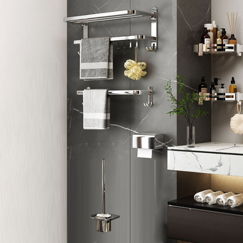 BowLift | Contemporary Chrome Bathroom Hardware Set Polished Chrome Bathroom Set Made of Stainless Steel