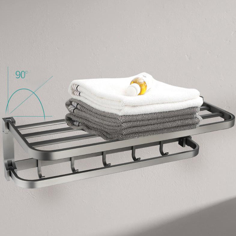 BowLift | Contemporary Metal 6-piece Bathroom Accessory Set with Bathroom Shelf