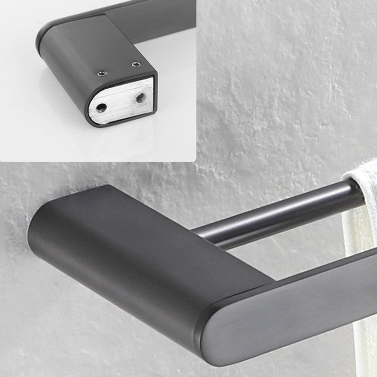 BowLift | 5-piece modern bathroom accessory set made of stainless steel with towel bar/robe hooks/paper holder