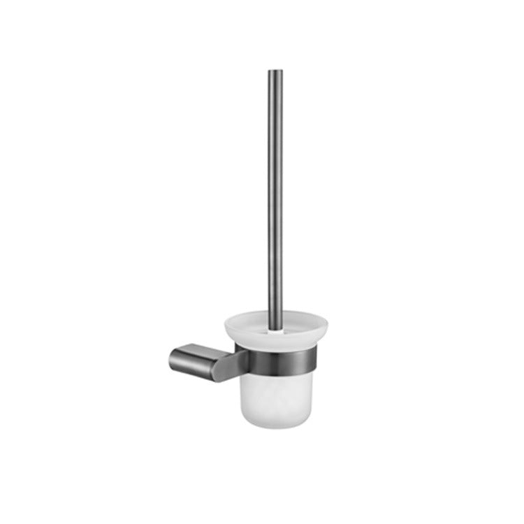 BowLift | 5-piece modern bathroom accessory set made of stainless steel with towel rail/robe hooks/toilet paper holder
