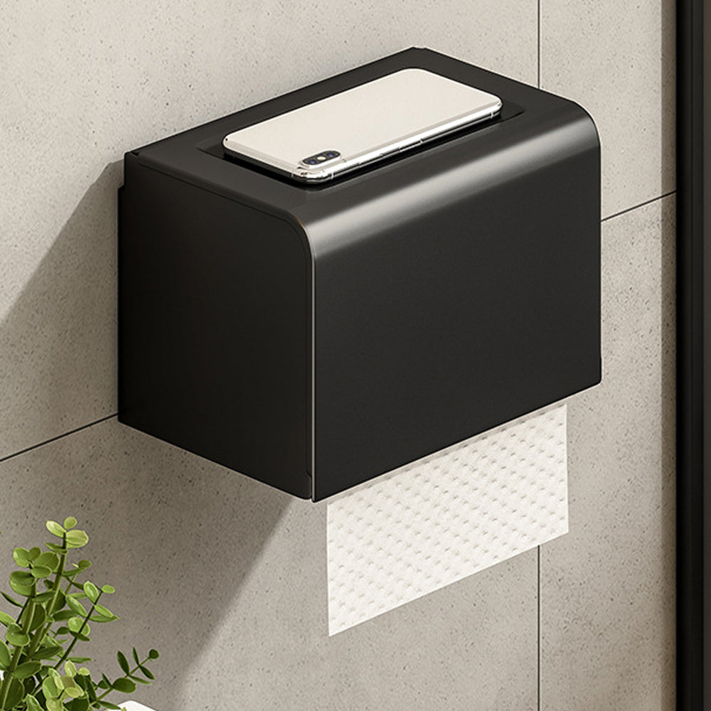 BowLift | Contemporary Bathroom Accessory Set Matte Black Bathroom Set with Bathrobe Hooks/Towel Bar