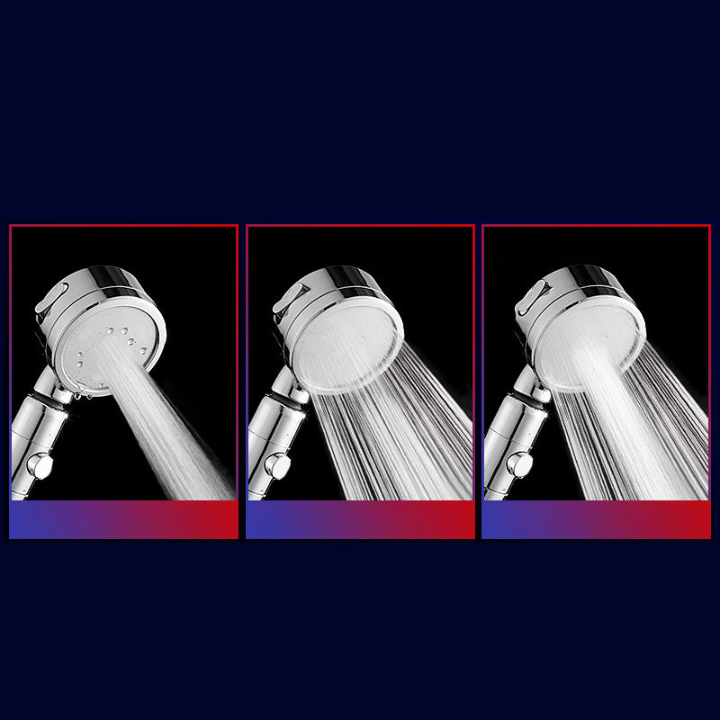 BowLift | Contemporary Handheld Showerhead Round 3 Setting Sprayhead in Silver