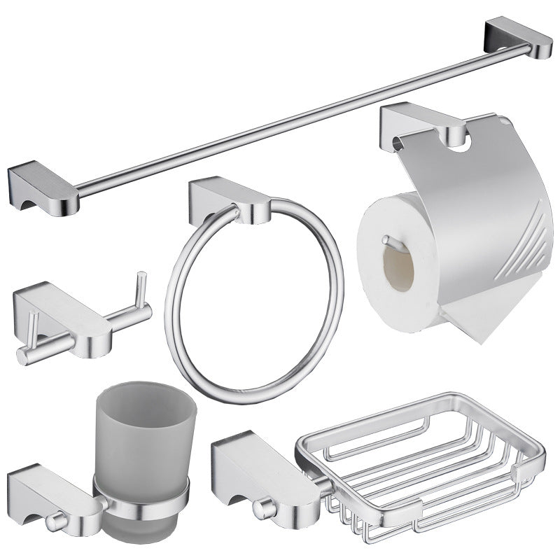 BowLift | 6-piece Chrome Bathroom Accessory as Individual Piece or as Set with Towel Ring Bar