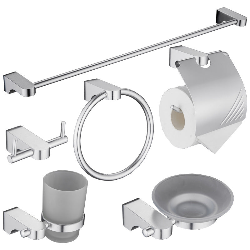 BowLift | 6-piece Chrome Bathroom Accessory as Individual Piece or as Set with Towel Ring Bar