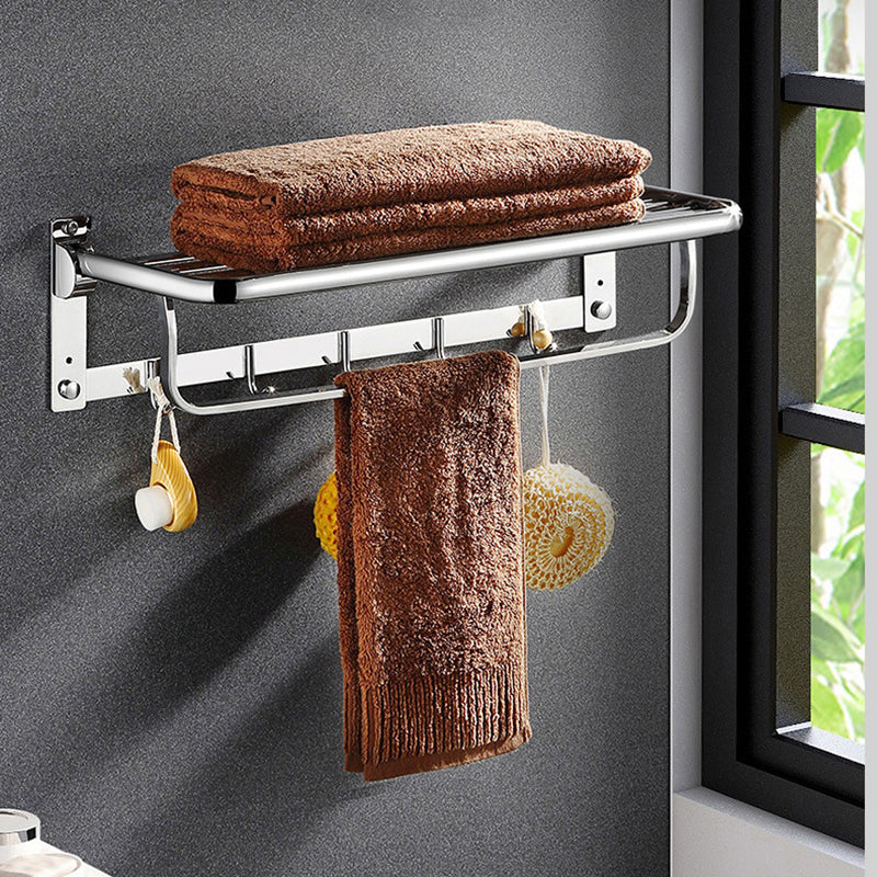 BowLift | Classic Polished Chrome Bathroom Accessory Set Towel Holder/Paper Holder/Robe Hooks Included