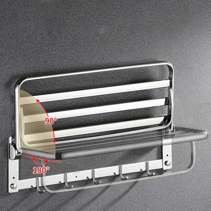 BowLift | Classic Polished Chrome Bathroom Accessory Set Towel Rail/Paper Holder/Bathrobe Hook Included