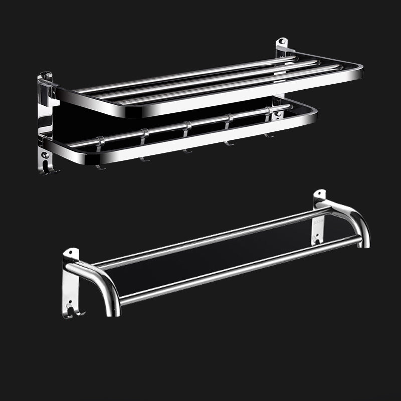 BowLift | Classic Polished Chrome Bathroom Accessory Set Towel Rail/Paper Holder/Bathrobe Hook Included