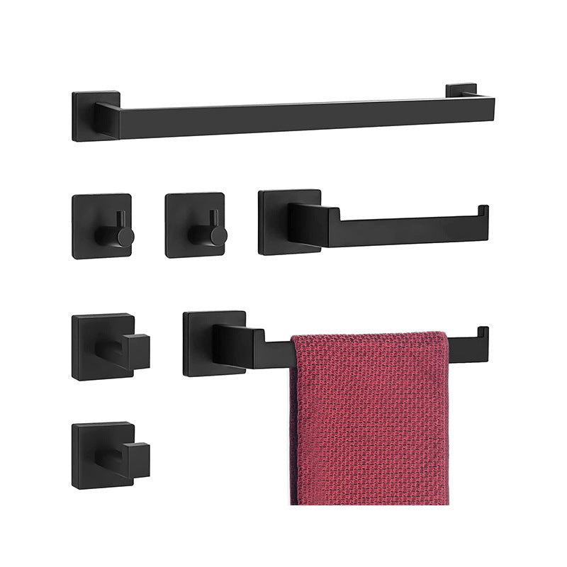 BowLift | 7-piece bathroom accessory set made of stainless steel with paper holder/robe hook/towel ring bar