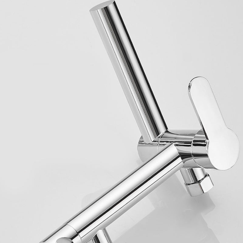 BowLift | Wall-mounted metal swivel bathtub filler with single lever handle