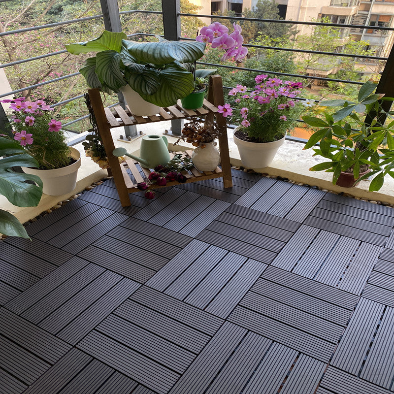 BowLift | Composite deck tile Solid Color Waterproof Patio Floor Tile