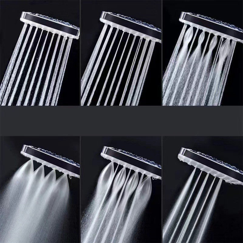 BowLift | Contemporary Shower Head Square Handheld Shower Head in Silver
