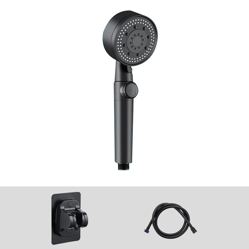 BowLift | Contemporary Shower Head Combo Hand Shower Plastic Wall Mount Black Shower Head