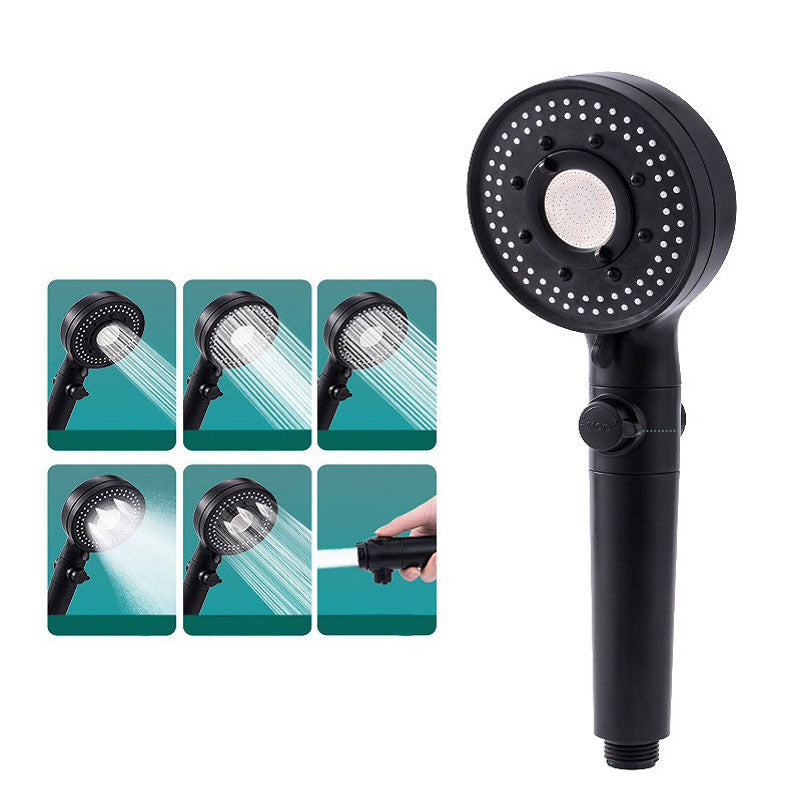 BowLift | Contemporary Shower Head Combo Hand Shower Plastic Wall Mount Black Shower Head