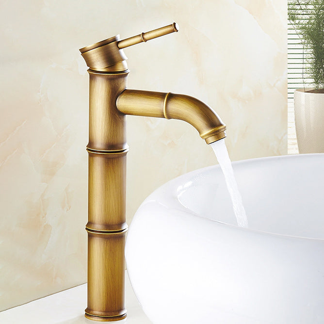 BowLift | Lever Handle Vessel Faucet Single Hole Basin Faucet Farmhouse Style Sink Faucet