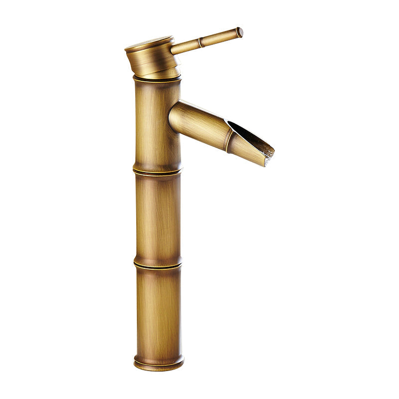 BowLift | Lever Handle Vessel Faucet Single Hole Basin Faucet Farmhouse Style Sink Faucet